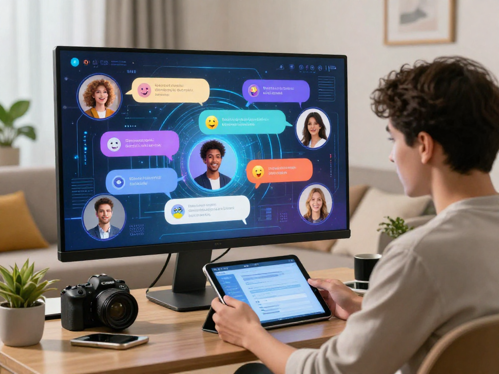 Engaging ai porn chat interaction showcasing a vibrant user interface and communication elements that enhance the experience.